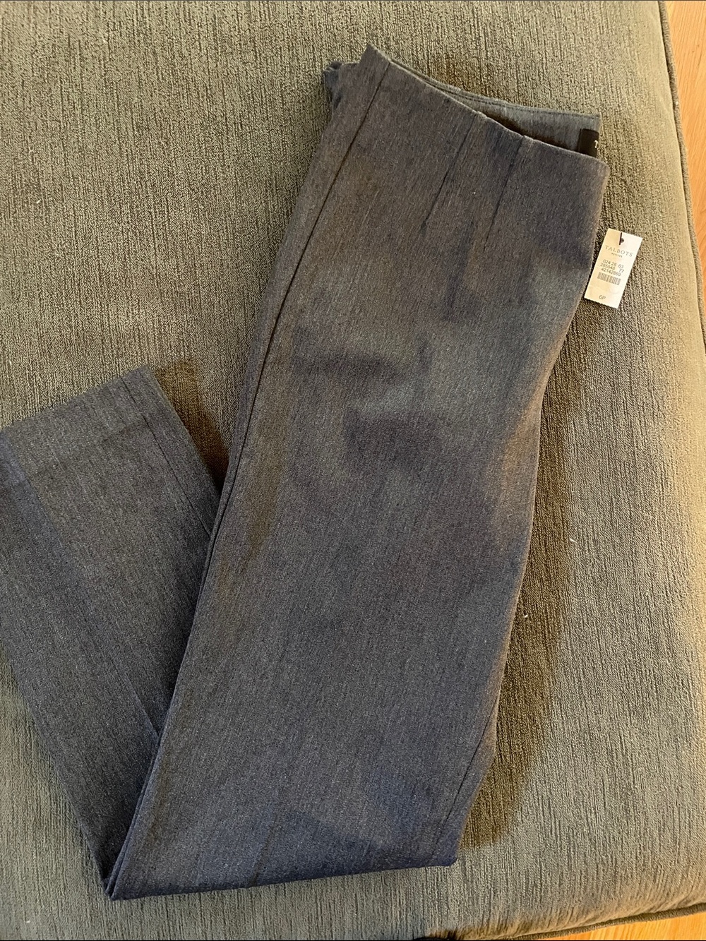 Talbots Gray Straight-Leg Dress Trousers